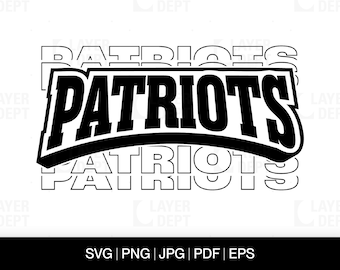 Mascotte Patriot SVG: Design dello spirito scolastico (file digitali)