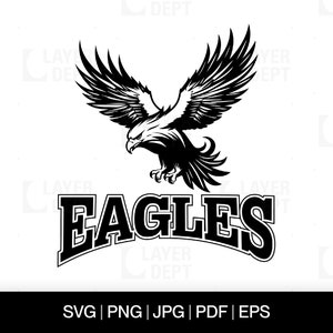 Eagle Svg Eagle Shirt Svg Eagle Football School Mascot Eagle Svg School Spirit Eagle Mascot Svg Eagle Shirt Png Eagle Spirit Svg Design File
