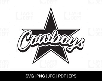 Cowboy Mascot SVG: School Spirit Design (Digital Files)