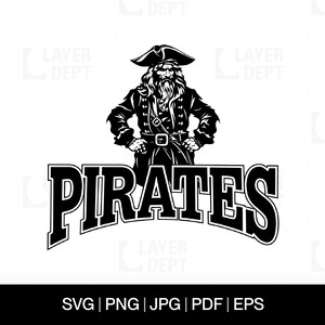 Pirate Svg Pirate Shirt Svg Pirate Football School Mascot Pirate Svg School Spirit Pirate Mascot Svg Pirate Shirt Png Pirate Spirit Svg File