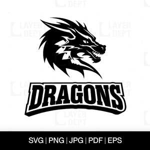 Dragon Svg Dragon Shirt Svg Dragon Football School Mascot Dragon Svg School Spirit Dragon Mascot Svg Dragon Shirt Png Dragon Spirit Svg File
