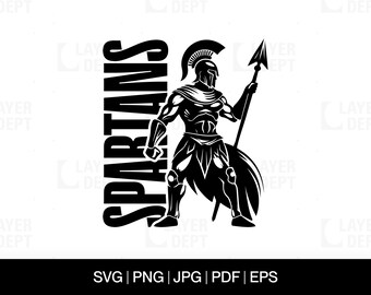 Spartan Svg Spartan Shirt Svg Spartan Football School Mascot Spartan Svg School Spirit Spartan Mascot Svg Spartan Shirt Png Spartan Spirit