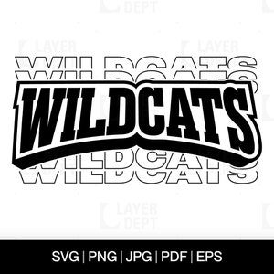 Wildcat Svg Wildcat Shirt Svg Wildcat Football School Mascot Wildcat Svg School Spirit Wildcat Mascot Svg Wildcat Shirt Png Wildcat Spirit
