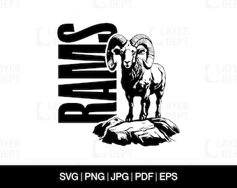 Ram Svg Ram Shirt Svg Ram Football School Mascot Ram Svg School Spirit Ram Mascot Svg Ram Shirt Png Ram Spirit Svg Design File Rams Football