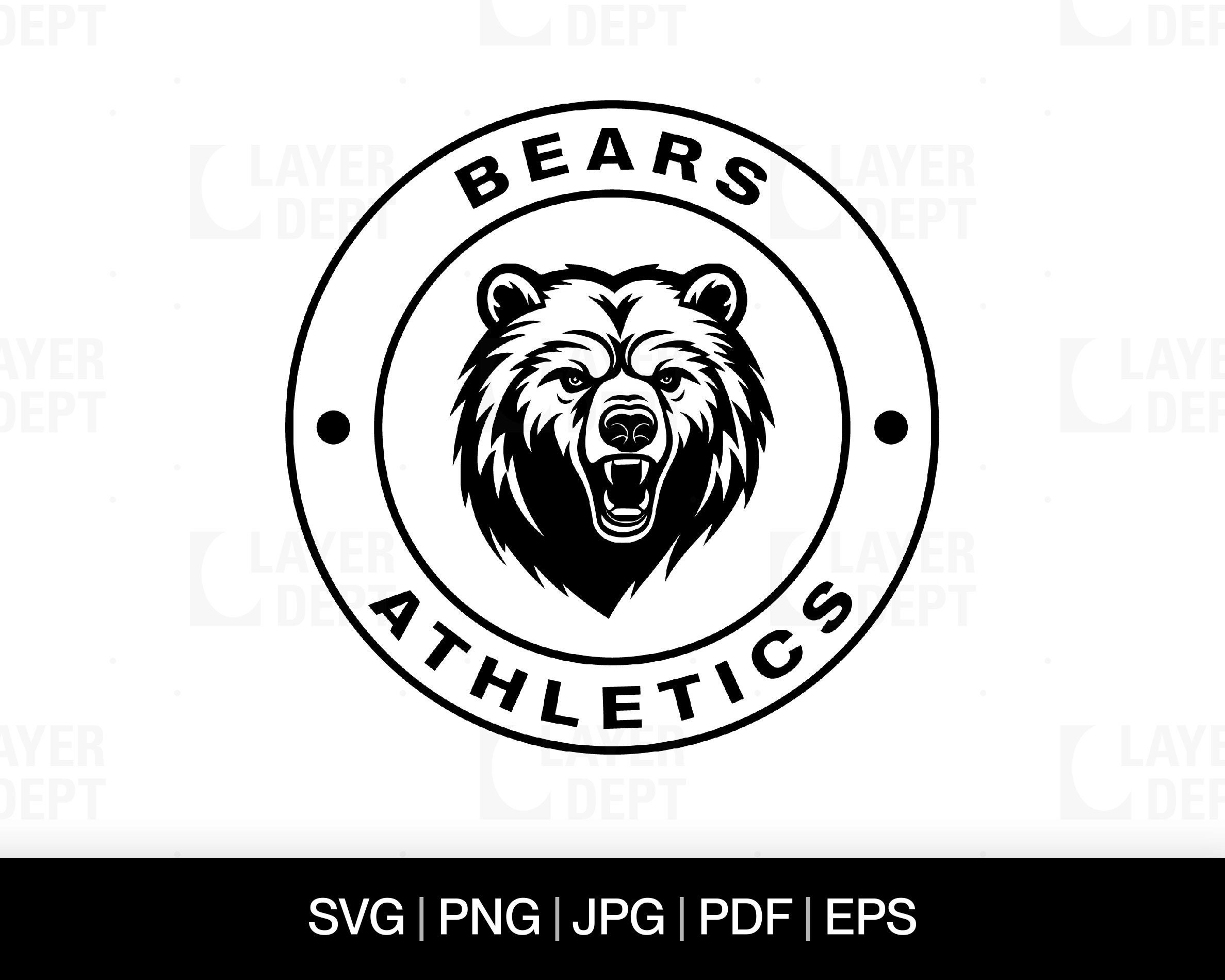 Bear Svg Bear Shirt Svg Bear Football School Mascot Bear Svg School