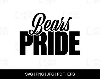 Bear Svg Bear Shirt Svg Bear Football School Mascot Bear Svg School Spirit Bear Mascot Svg Bear Shirt Png Bear Spirit Svg Design File Hoodie