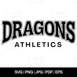 Dragon Svg Dragon Shirt Svg Dragon Football School Mascot Dragon Svg School Spirit Dragon Mascot Svg Dragon Shirt Png Dragon Spirit Svg File