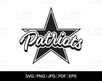 Patriot Mascot SVG: Football School Spirit Design (Digital Files)
