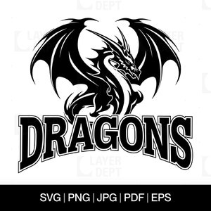 Dragon Svg Dragon Shirt Svg Dragon Football School Mascot Dragon Svg School Spirit Dragon Mascot Svg Dragon Shirt Png Dragon Spirit Svg File