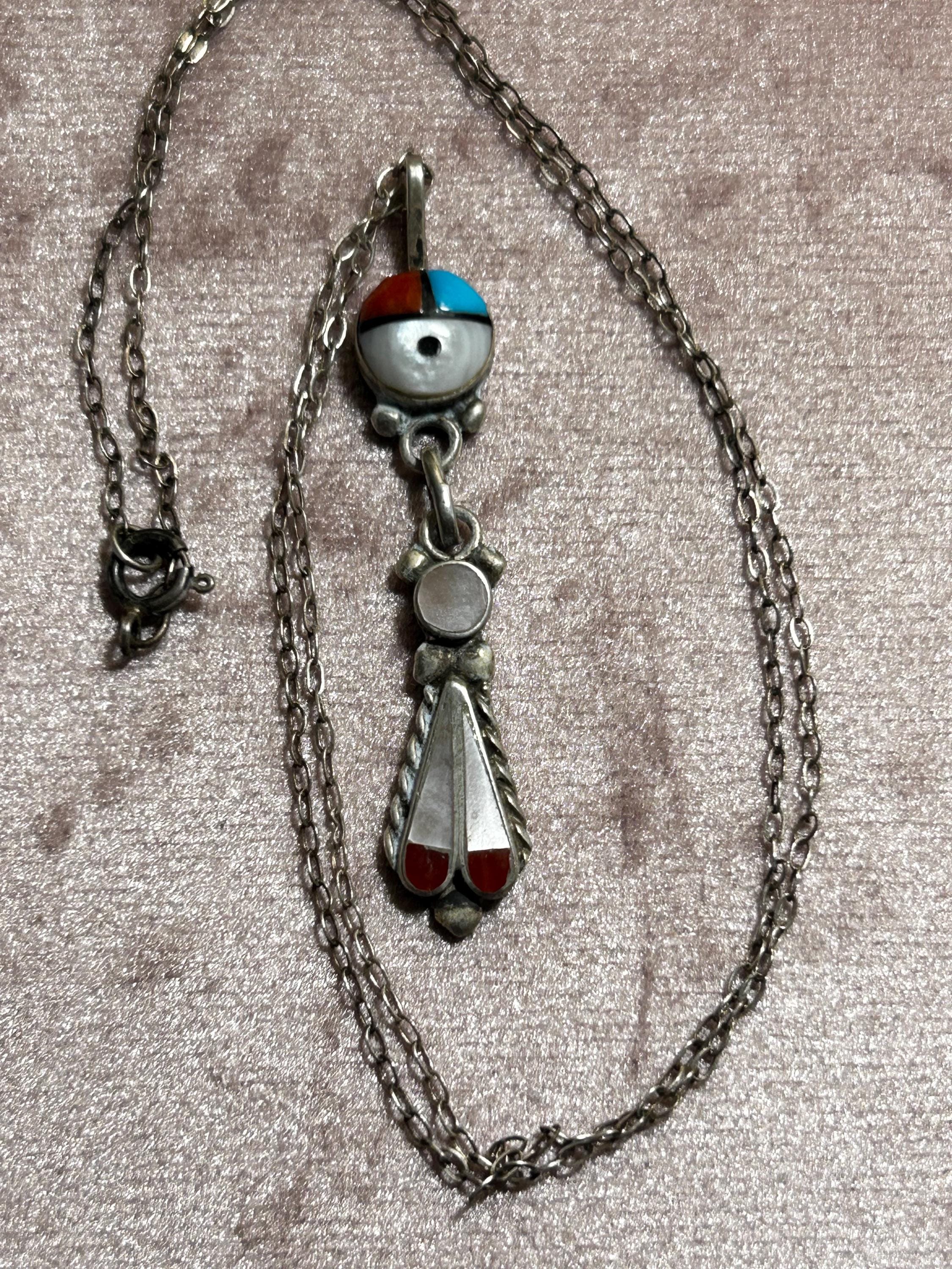 Zuni Sunface Pendant - Etsy Canada Zuni Sunface Pendant - Etsy Canada