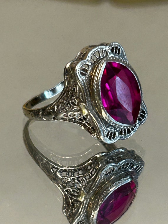 Art Deco 14k Ruby Ring