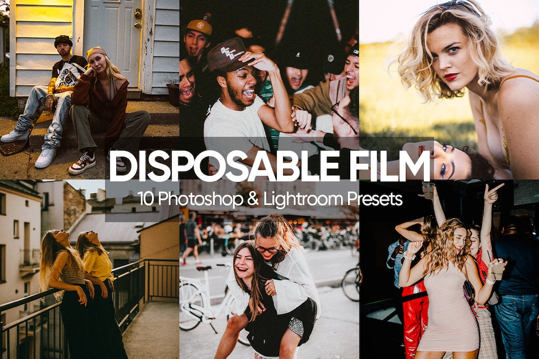 10 DISPOSABLE FILM Lightroom Mobile & Desktop Presets, Disposable