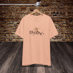 Javelin Thrower Shirt | Track and Field Tee Shirt, Female Javelin Throwing Gift, Girl Thrower, Vintage Sports, Rustic Athletic Shirt