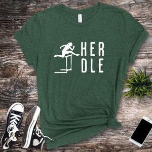 Hurdling Shirt | Track and Field Herdle Tee Shirt, Female Hurdle Shirt, Unique Female Hurdling Gift