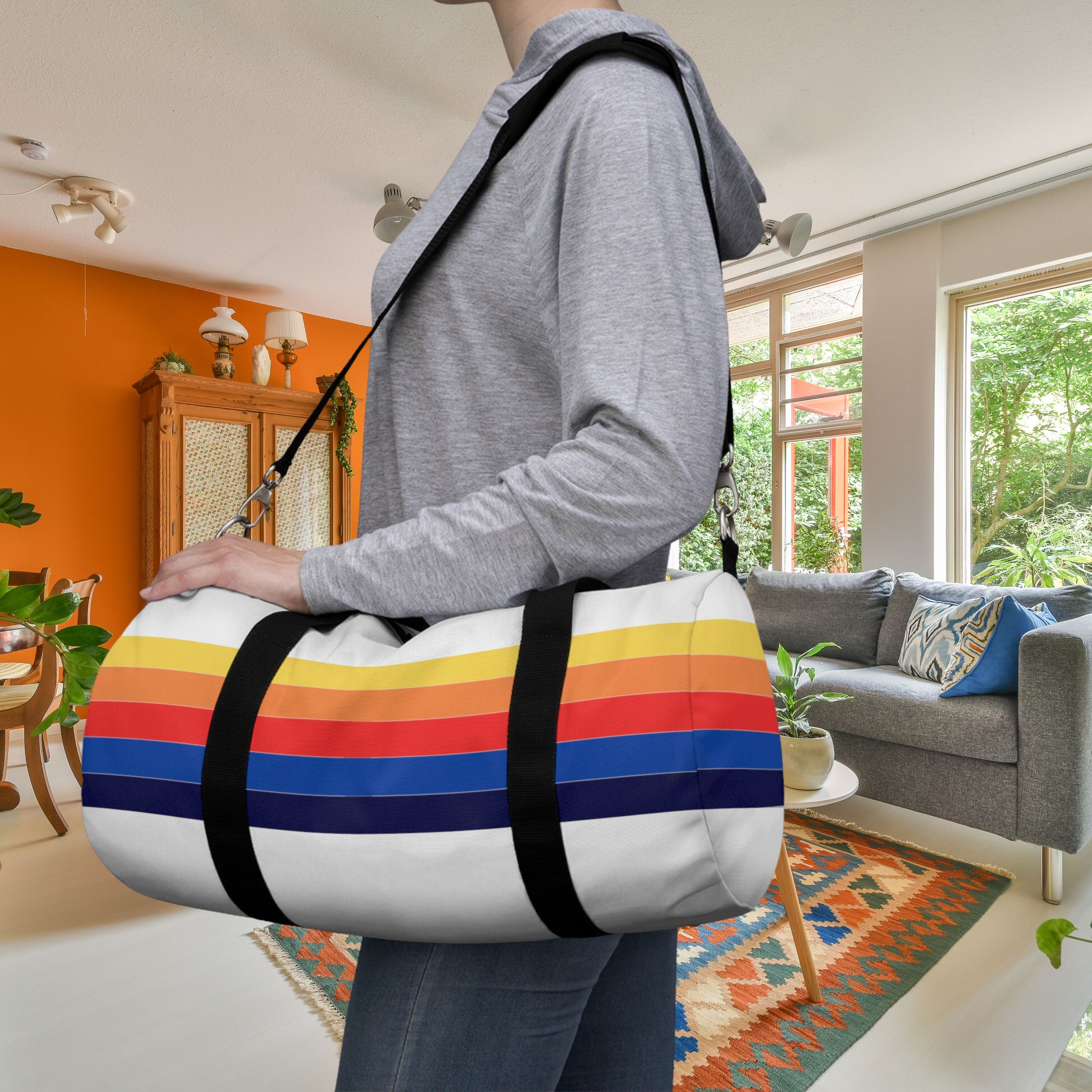 Rainbow Cloud Duffle Bag for Sale by aliasha-design