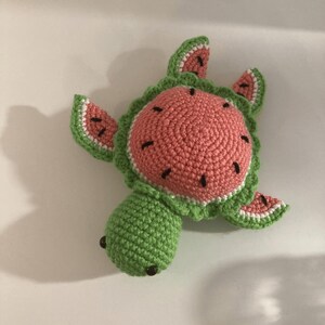 Crochet Watermelon Turtle
