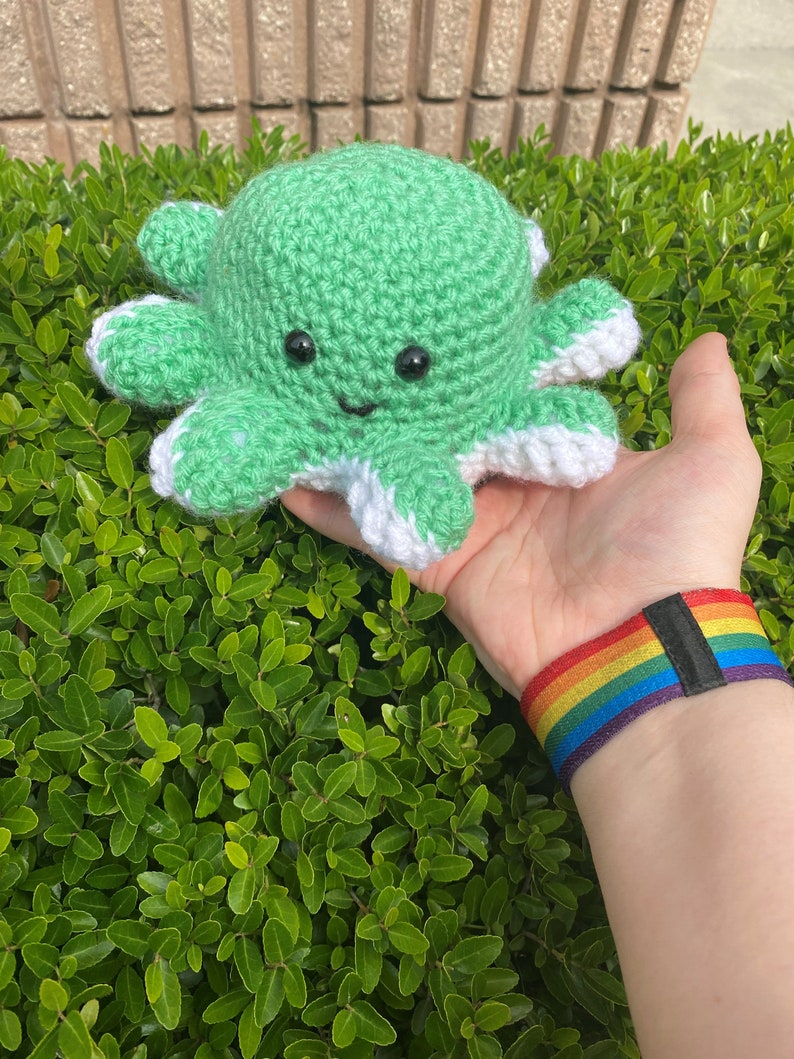 Crochet Reversible Octopus Plush Etsy