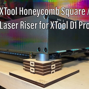 Pies de alineación de panal XTool y elevador láser ajustable para D1/ Descarga digital, .svg, .ai, .dxf, .dwg, .xcs / Xtool Honeycomb / Archivo láser