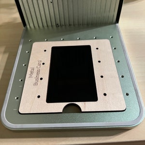 Insert de base xTool F1, modèle de gabarit de carte de visite, fichiers de coupe F1 et D1 inclus. Téléchargement numérique, .svg, .ai, .dxf, .xcs