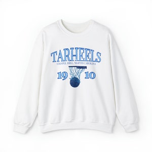 Vintage inspirierte Tar Heels Basketball Eröffnungssaison Jahr Rundhalsausschnitt Bild 3
