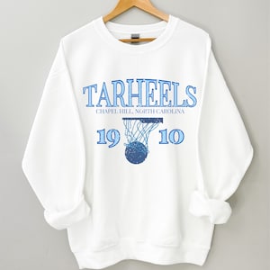 Vintage inspired Tar Heels Basketball Inaugural Season Year Crewneck