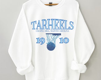 D'inspiration vintage Tar Heels Basketball saison inaugurale année ras du cou