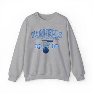 Vintage inspirierte Tar Heels Basketball Eröffnungssaison Jahr Rundhalsausschnitt Bild 4