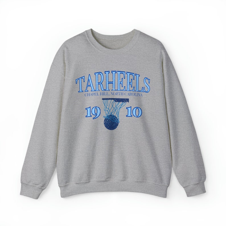 Vintage inspirierte Tar Heels Basketball Eröffnungssaison Jahr Rundhalsausschnitt Bild 4
