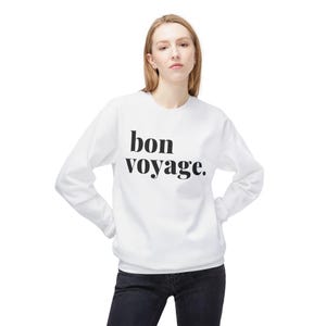 Bon Voyage Crewneck Sweatshirt, Travel Adventure Apparel image 2