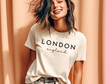London England T-Shirt, Soft Style Cotton Tee