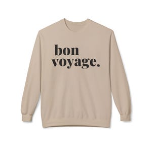Bon Voyage Crewneck Sweatshirt, Travel Adventure Apparel image 4
