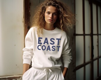 East Coast Sweatshirt, Garment-Dyed Ring-Spun Cotton, Relaxed Fit