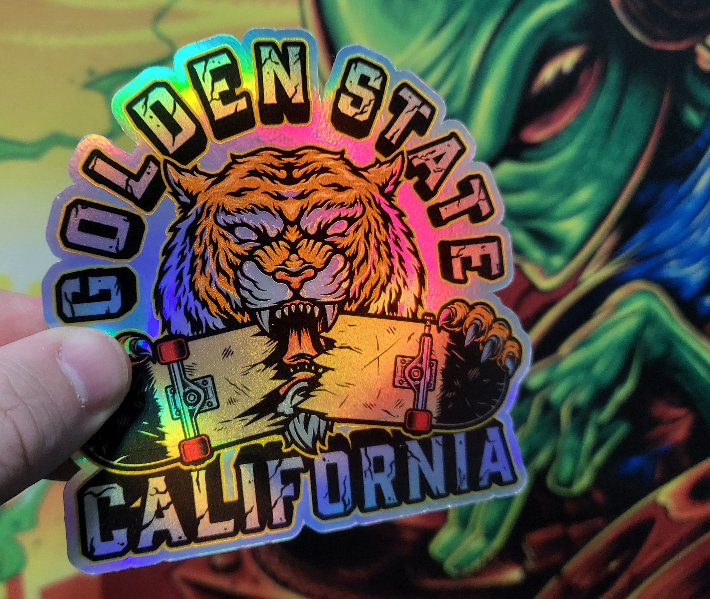 Custom Holographic Die-cut Stickers: Waterproof Vinyl, Your Design - Etsy