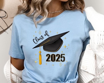 Custom Class Of 2025 T Shirt, Custom T Shirt, 2025, Graduate T Shirt, Custom Graduate T Shirt, Custom Gifts, Graduate, Personalized T Shirt