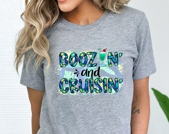 Boozin Cruisin Shirt, Cruise Shirt, Funny Cruise Shirt, Family Cruise Shirt, Cruise Drinking Tee, Family Trip Shirt, Vacation Shirt