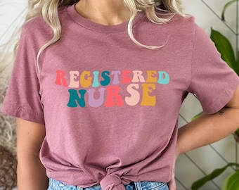 Registered Nurse Shirt for Women, RN TShirt for Registered Nurse, Nursing T-Shirt for Nurse, Gift for Registered Nurse, RN Graduation Gift