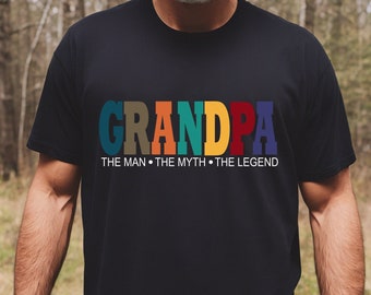 Grandpa Shirt for Grandpa The Man The Myth The Legend Grandpa T Shirt - Fathers Day Gift - Husband Gift Grandpa Gift Funny T shirts