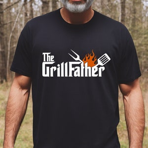 The Grillfather Shirt, BBQ Lover Shirt, Meat Lover Shirt, Dad Shirt, Gifts For Dad, Gifts For Him, Tailgating Shirt, BBQ Party Outfit