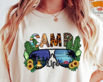 Camp Life Shirt, Travel T-shirt, Vacation Tee, Summer Vacation Shirts, Summer Shirts, Travel Shirts, Summer Collection, Camp Life Shirt