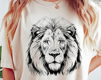 Lion face shirt,majestic Lion Shirt,wild Lion shirt,animal lover shirt,animal shirt,animal face shirt,African Tribal shirt,zoo shirt