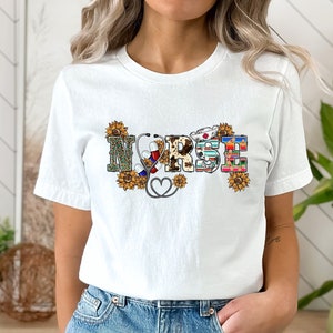 Nurse Shirt, Nurse Life Shirt, Nurse Gift, Gift For Nurse, Nurse Week, Nursing School Tee, Registered Nurse Shirt, Leopard Print Nurse Shirt