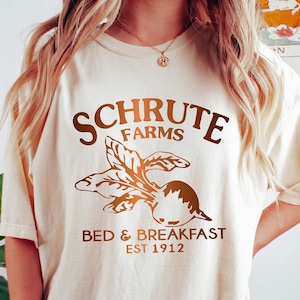 Schrute Farms Shirt, The Office, Schrute Farms, Bed and Breakfast Shirt,Christmas Gift Shirt, est 1812, Michael Scott, Dwight Schrute