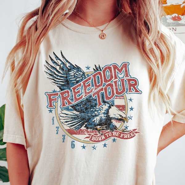 Freedom Tour 1776 T-shirt, American Eagle Shirt, 4th Of July Shirt, Freedom Shirt, Independence Day Gift, Patriotic Shirt, Memorial Day Gift