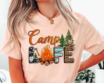 Camp Life Shirt, Travel T-shirt, Vacation Tee, Summer Vacation Shirts, Summer Shirts, Travel Shirts, Summer Collection, Camp Life Shirt
