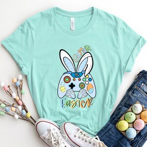 Easter Gamer Shirt, Happy Easter Shirt, Easter Gaming Shirt, Easter Shirt, Easter Gift, Happy Easter, Easter Bunny Gaming Shirt, Bunny Shirt