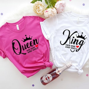 King and Queen Shirt, Couple Shirts, King of Spades and Queen of Hearts Shirt, Couple Outfit, His and Hers
