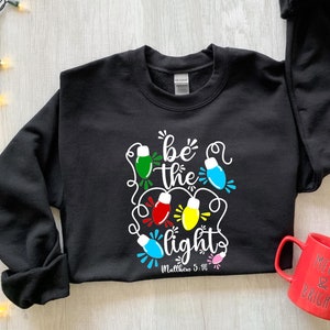 Christmas Light Sweatshirt, Christmas Sweater, Favorite color is Christmas Light, Holiday Sweatshirt, Winter Hoodies, Christmas Gift