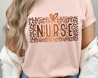 Nurse Shirt, Nurse Shirts for Women, Nurse Saving Lives, Nurse Gift, Nurse Gifts, Leopard Nurse Shirt, Nurse Life Shirt, Nurse Love Shirt