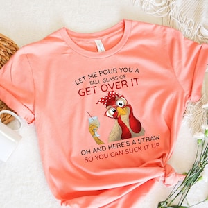 Camisa de dama de pollo loco, camiseta de pollo de niña, camiseta de pollo divertida, camisa de amante de pollo, camiseta de chica de campo, camisa occidental