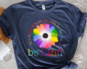 Retro Be Kind Shirt, Be Cool Be Kind Retro Rainbow Shirt, Be Cool Shirt, Cool Shirt, Inspiration Shirt Be Kind Shirt, Kindness Shirt